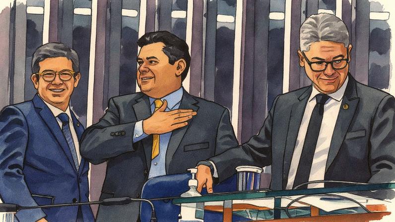 Alcolumbre afirmou que a escolha de Alessandro Vieira para relatar PL antifacção é uma forma de evitar contaminação ideológica. (Foto: Waldemir Barreto/Agência Senado)