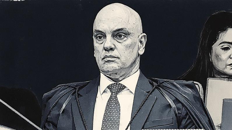 Ministro do STF e a esposa foram sancionados com a Lei Magnitsky, além de ter os vistos americanos suspensos. (Foto: Antonio Augusto/STF)