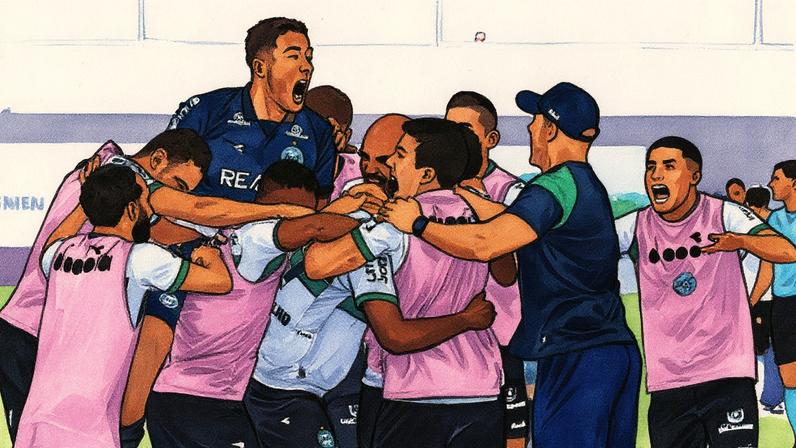 Jogadores do Coritiba comemoram gol durante partida contra o Amazonas pela Série B (Foto: Bruno Kelly/ Agif/Gazeta Press)