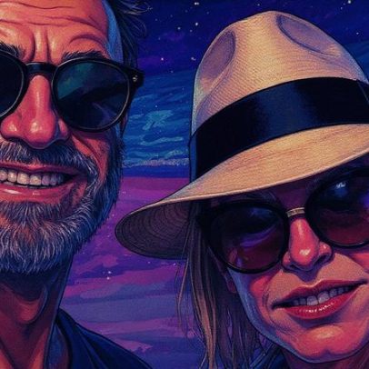 Ana Maria Braga curte folga na praia com o marido Fábio Arruda