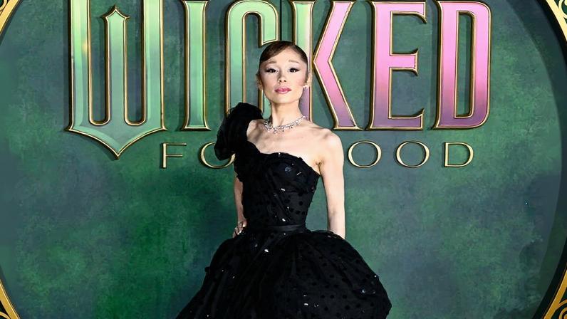 Ariana Grande chose a vintage Gilbert Adrian creation for the “Wicked: For Good” London premiere.
