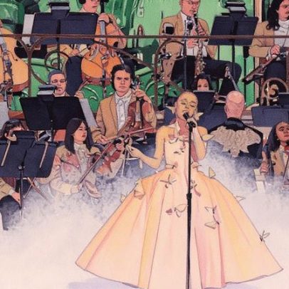 Ariana Grande encanta com vestido borboleta em noite de Wicked