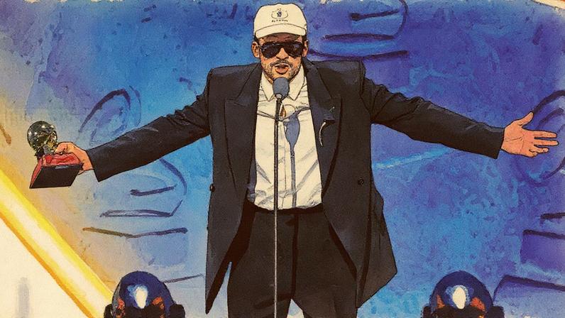 Bad Bunny accepts the Album Of The Year award at the Latin Grammy Awards at the MGM Grand Garden Arena on Nov 13, 2025 in Las Vegas