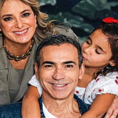 Cesar Tralli recebe vídeo fofo da filha contando novidade morando longe