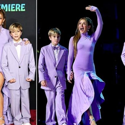 Shakira surge com filhos de Piqué e tamanho dos meninos impressiona