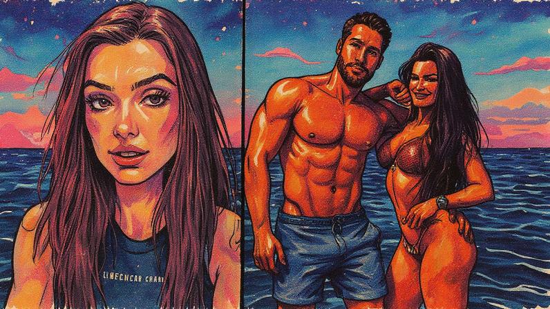 Marina Ferrari e Gustavo Malafaia — Foto: Reprodução/Instagram