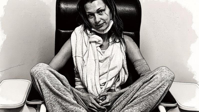 Bella Hadid shared vulnerable insight into her battle with Lyme disease via Instagram Stories. bellahadid/Instagram