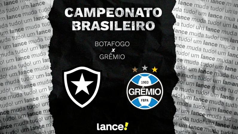 Botafogo x Grêmio pela 35ª rodada do Brasileirão (Foto: Arte/Lance!)