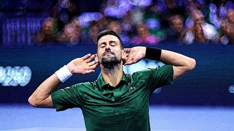 Mais uma vitória do sérvio de 38 anos