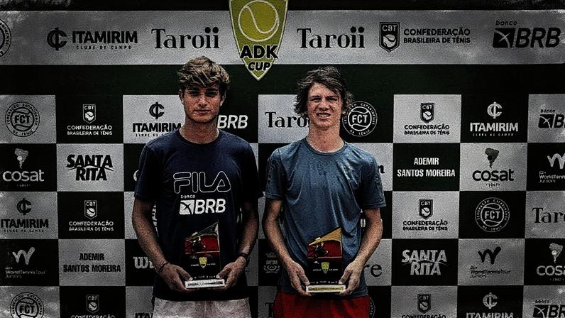 Cadu Lino, à esquerda, e Joshua Adamson (Foto: Thiago Parmalat)