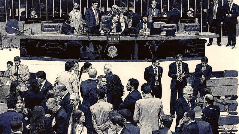 A Câmara dos Deputados se reuniu nesta terça-feira (18), às 13h55, para votar o Projeto de Lei 5582/25, que cria o marco legal de combate ao crime organizado no Brasil. Foto: Lula Marques/Agência Brasil