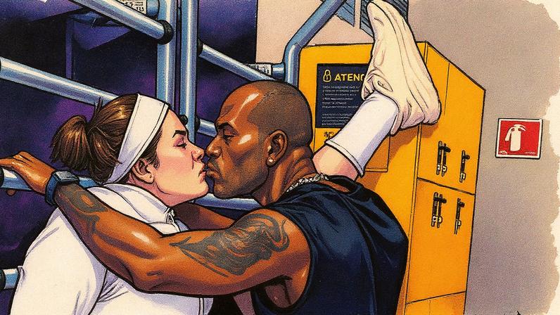 Thais Carla impressiona com flexibilidade ao lado do marido: 'Beijinho de alongamento' — Foto: Reprodução/Instagram