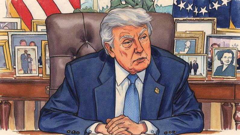 1 de 2 Donald Trump faz pronunciamento sobre a Copa do Mundo de 2026 — Foto: Reprodução / Internet