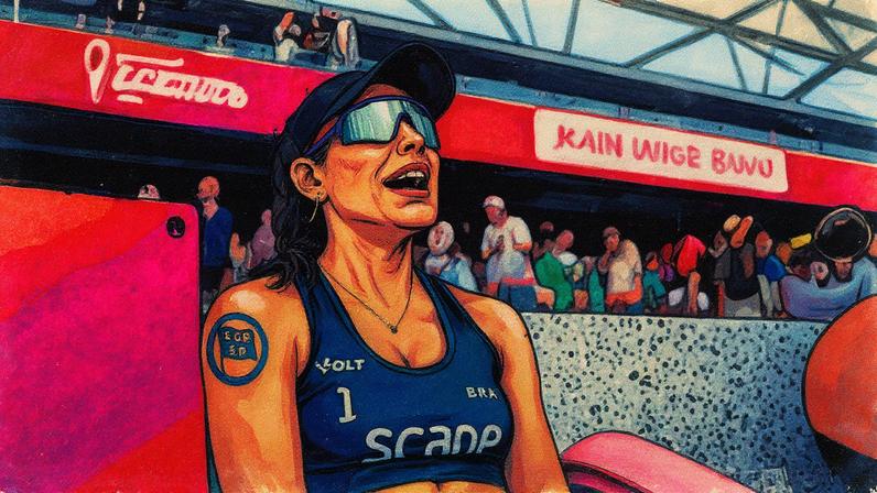 Ao lado de Rebecca, Carol Solberg conquista o bronze no Mundial de Vôlei de Praia 2025 (Foto: Volleyball World)