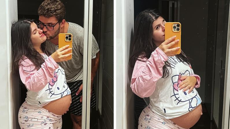 Carolina Chamberlain e o namorado, Guilherme Deeke — Foto: Reprodução/Instagram