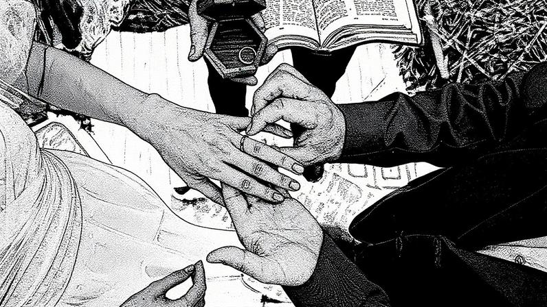 Atualmente, 40,9% dos evangélicos vivem esse modelo “completo” de casamento, o maior percentual entre todos os grupos religiosos. Foto: Freepik