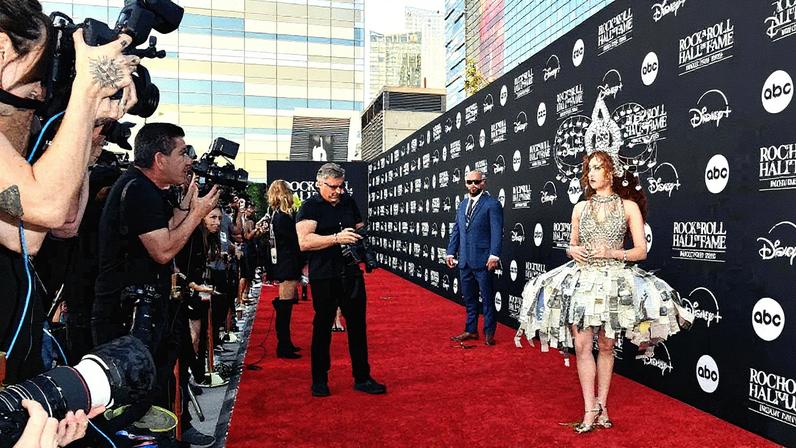 Photographers were cautioned not to yell at Chappell Roan before she hit the Rock & Roll Hall of Fame red carpet on Saturday, or else she would leave. Scott Kirkland/Shutterstock
