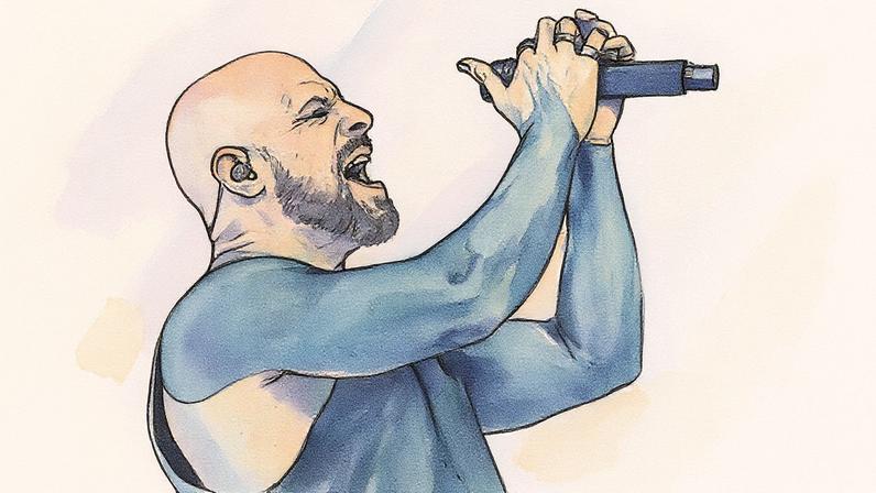 Chris Daughtry of Daughtry performs on May 17, 2025 in Las Vegas, Nevada.