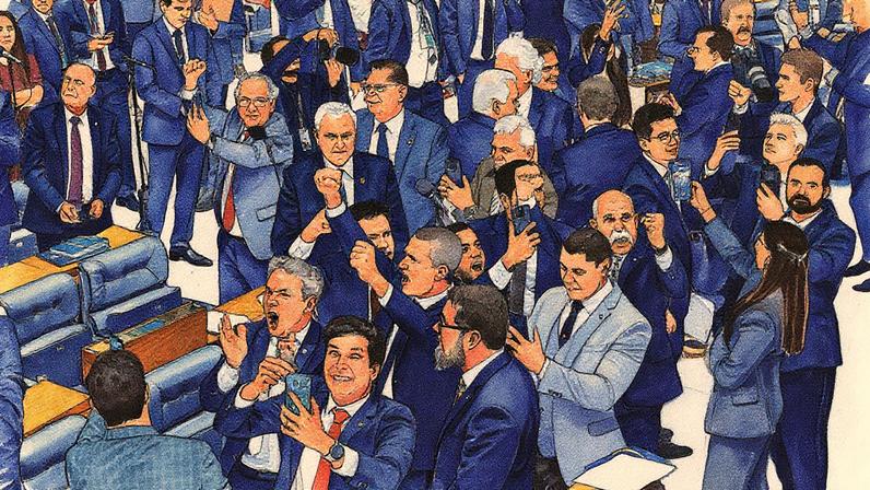 Câmara aprovou o substitutivo de Derrite para PL antifacção por 370 votos favoráveis a 110 contrários. Veja como cada deputado votou. (Foto: Bruno Spada/Câmara dos Deputados)