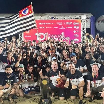 FPT comemora tri na Copa das Federações de praia