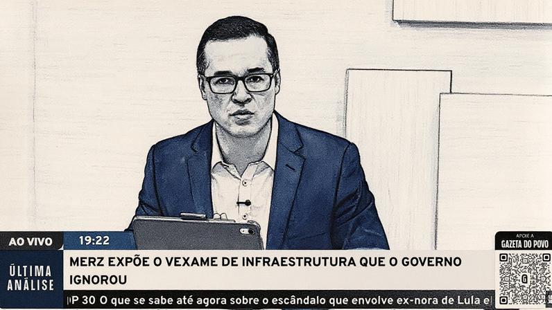 No programa Última Análise desta segunda-feira (17), ex-procurador Deltan Dallagnol analisou fala de chanceler alemão sobre realidade brasileira. (Foto: Reprodução de YouTube.)