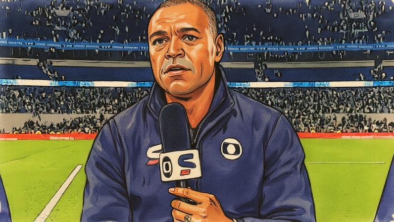 Denílson Show em transmissão do SporTV (Foto: Reprodução)