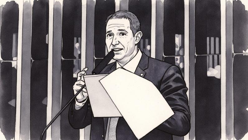 Derrite afirmou o texto original do governo Lula para o PL antifacção era “fraco” e “benevolente com o crime organizado”. (Foto: Kayo Magalhães/Câmara dos Deputados)