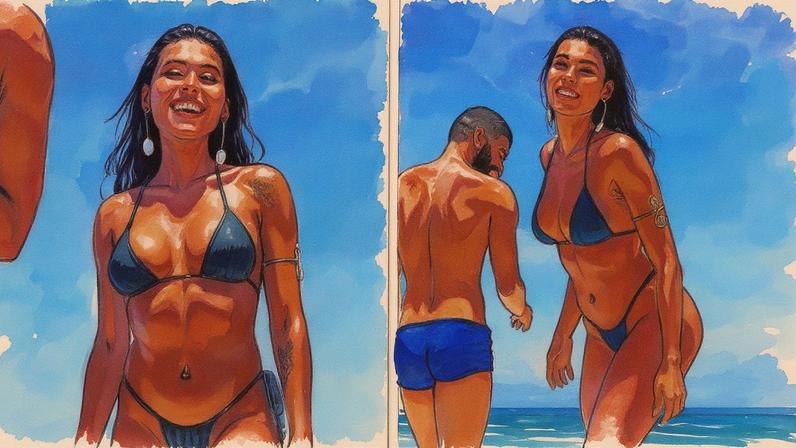 Pocah aproveita praia com amigos após confirmar fim do noivado — Foto: Reprodução/Instagram