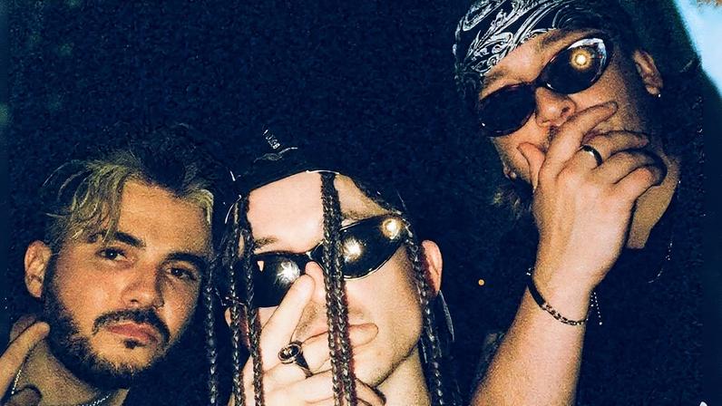 Trio australiano Chase Atlantic, formado por Mitchel Cave, Clinton Cave e Christian Anthony — Foto: Reprodução/Instagram