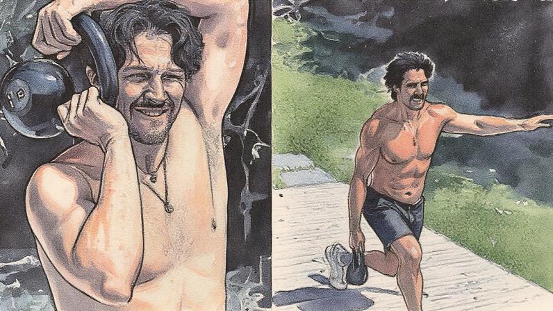 Romulo Estrela compartilha treino sem camisa — Foto: Reprodução/Instagram