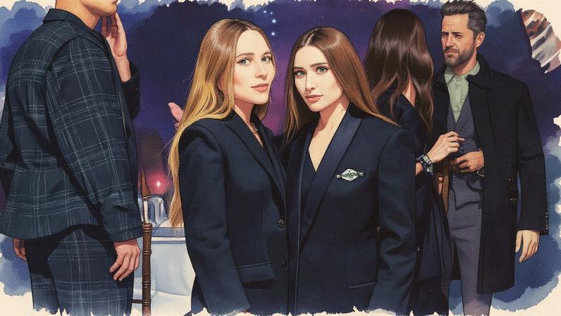 Mary-Kate and Ashley Olsen coordinated in matching black coats at the 2025 CFDA Fashion Awards, marking a rare joint public appearance for the notoriously private twins. Joe Schildhorn/BFA.com / Shutterstock