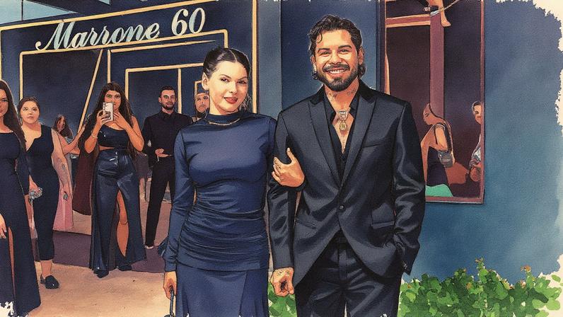 Ana Castela e Zé Felipe se beijam — Foto: Eduardo Martins / Brazil News