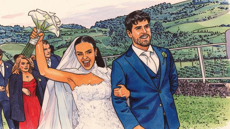 Eric Surita e Djessi Benfica se casam no Rio Grande do Sul — Foto: Torin Zanette