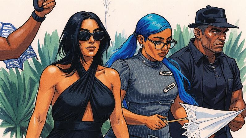 Kim Kardashian revealed her daughter North’s reaction to backlash over the preteen’s fake piercings and tattoos. COBRA TEAM / BACKGRID