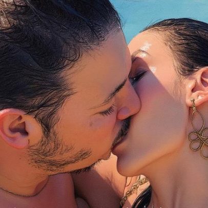 Fábio Porchat posta fotos românticas com a namorada e beijos
