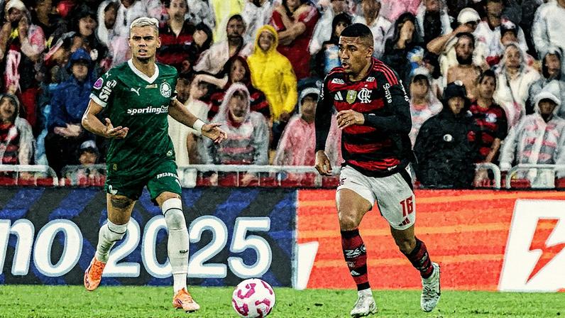 Uniformes de Palmeiras e Flamengo na final Libertadores 2025 (Foto: Reprodução)