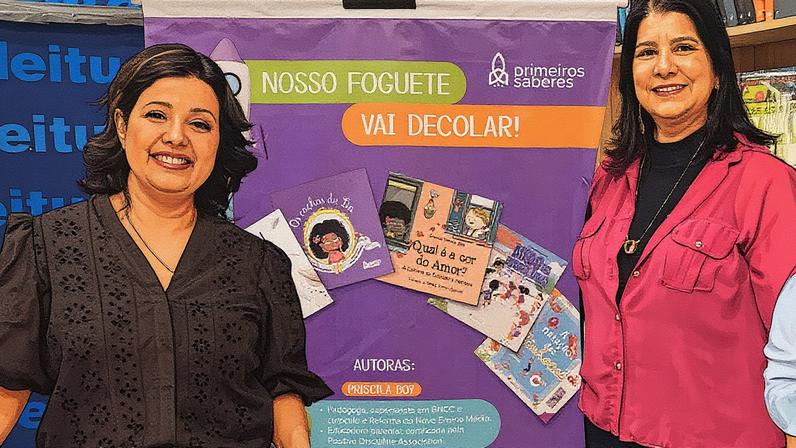 Priscila Pereira Boy e Lilian Neves, no lançamento do selo. Foto: Rodrigo Araújo