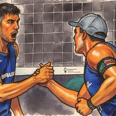 George e Saymon perdem em jogo de três sets no Mundial de Vôlei de Praia