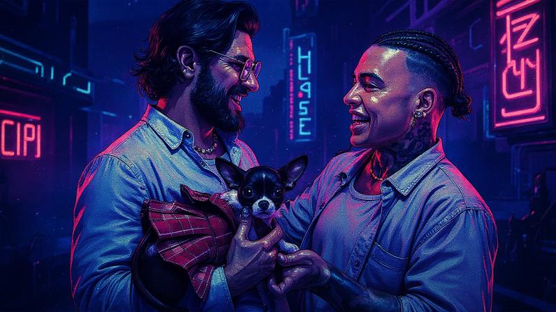 Daniel Garcia, a Gloria Groove, se casa em São Paulo — Foto: STEFFANY LIMA