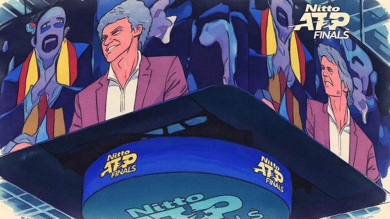 Guga acompanha final entre Alcaraz e Sinner em Turim