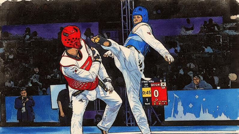Henrique Marques, durante o Grand Prix Challenge de Bangkok (Foto: World Taekwondo)