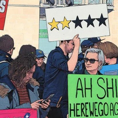 Desenvolvedores de GTA 6 protestam em frente ao escritório da Rockstar pela reintegração