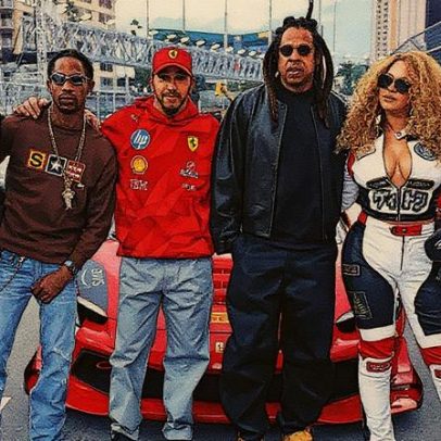 Hamilton encontra Beyoncé e Jay-Z horas antes do GP de Las Vegas vídeo