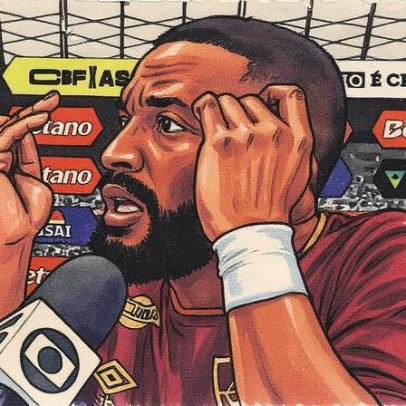 Samuel Xavier protesta contra árbitro em Cruzeiro x Fluminense