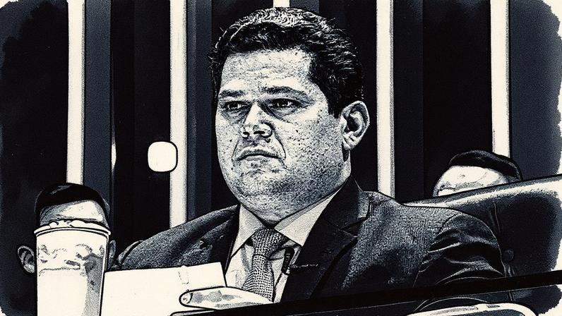 Sinalização: Davi Alcolumbre, durante sessão no Senado Federal. O presidente da Casa divulgou nota em que, sem citar Messias, diz que pautará a sabatina "em momento oportuno" (Foto: Jefferson Rudy/Agência Senado)