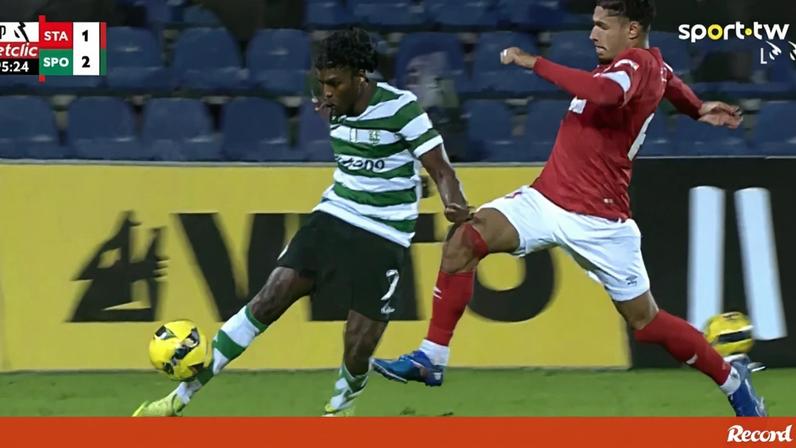O polémico golo da vitória do Sporting frente ao Santa Clara: açorianos revoltados com decisão de dar canto aos leões