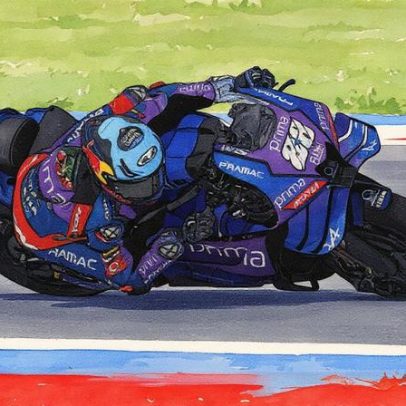 Miguel Oliveira em ação na penúltima corrida da temporada no GP de Portugal