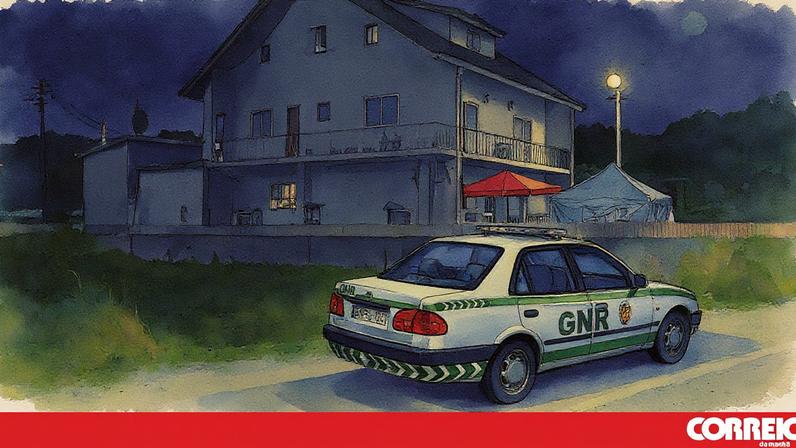 Local onde o homem tentou matar os pais à facada, em Vizela