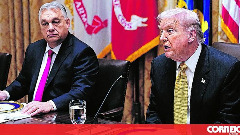 Viktor Orbán foi recebido por Donald Trump na Casa Branca FOTO: EPA/Lusa