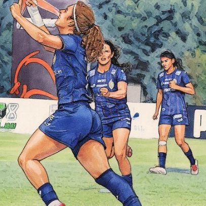 Carolina já marca e mira voar alto